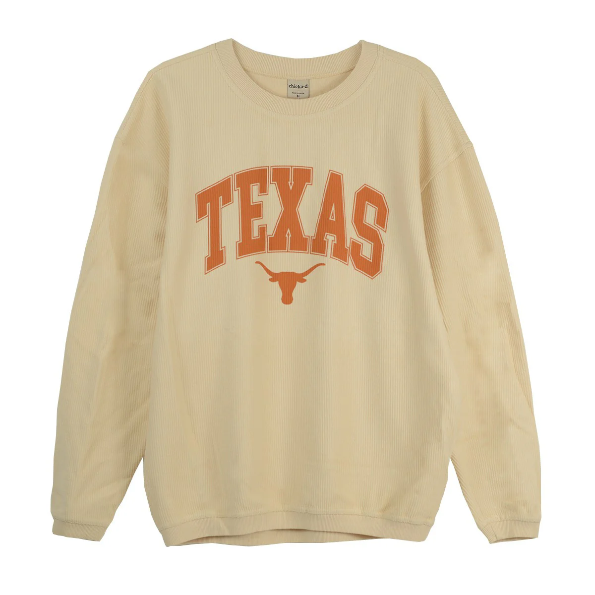Texas Longhorns Chicka-D Ladies Corded Arch Texas Sweatshirt(443-32-000)