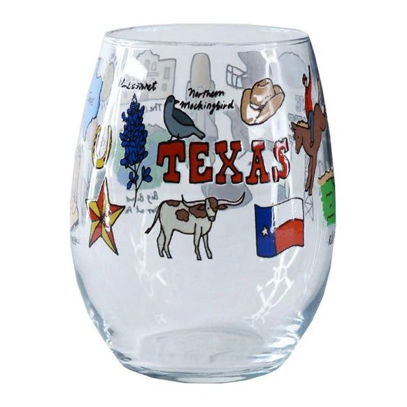 Texas Wanderer Stemless Wine Glass (1 BRIL 103) - Image 2