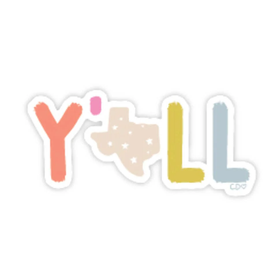 Texas Y'all Decal Sticker - Image 2