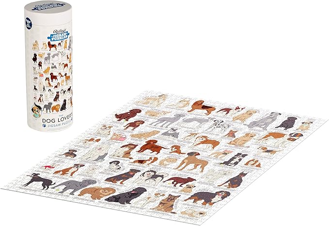 The Dog Lovers 1000 Piece Jigsaw Puzzle in a Tube - Image 3