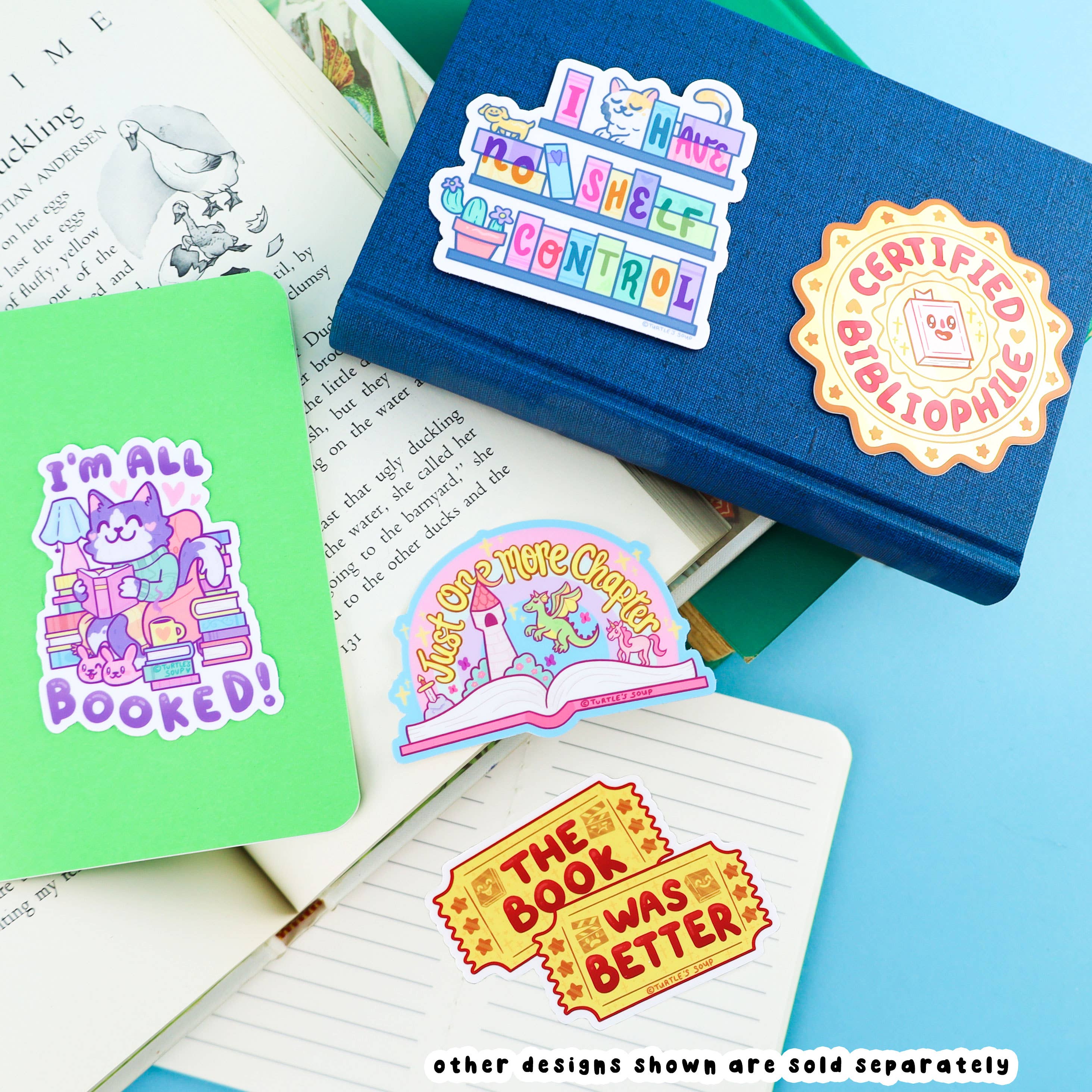 The Book Was Better Ticket Stub Reading Vinyl Sticker - Image 2