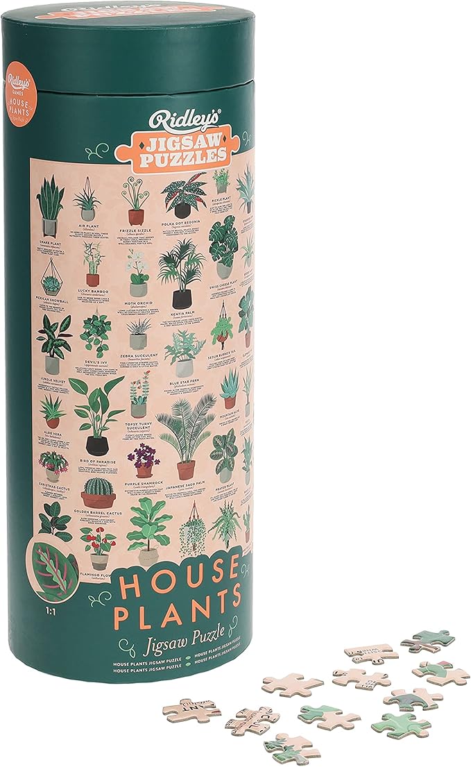 House Plants 1000 Piece Jigsaw Puzzle in a Tube - Image 3