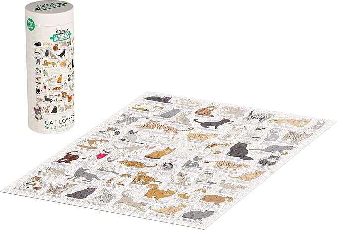 The Cat  Lovers 1000 Piece Jigsaw Puzzle in a Tube - Image 3