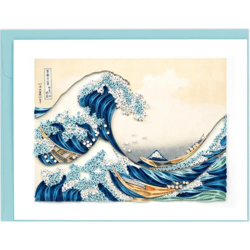 Quilling Card The Great Wave off Kanagawa, Hokusai (AS0003) - Image 4