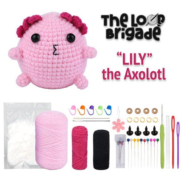 The LOOP Brigade: DIY Mini Crochet Kit - Lily the Axolotl - Image 3