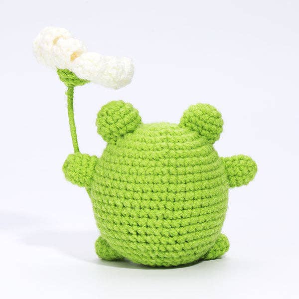 The LOOP Brigade: DIY Mini Crochet Plush Toy Complete Kit For Beginners - Bogart the Frog - Image 4