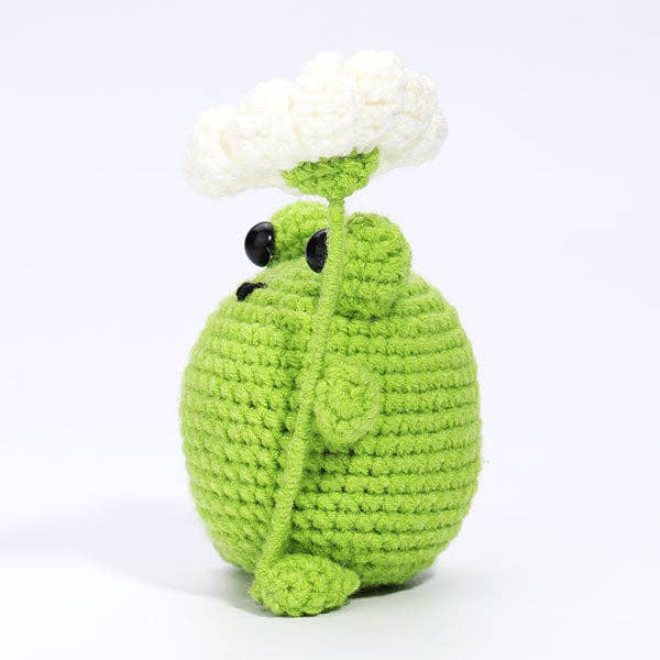 The LOOP Brigade: DIY Mini Crochet Plush Toy Complete Kit For Beginners - Bogart the Frog - Image 5