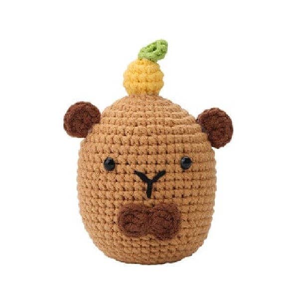 The LOOP Brigade: DIY Mini Crochet Plush Toy Complete Kit For Beginners - Oliver the Capybara - Image 2