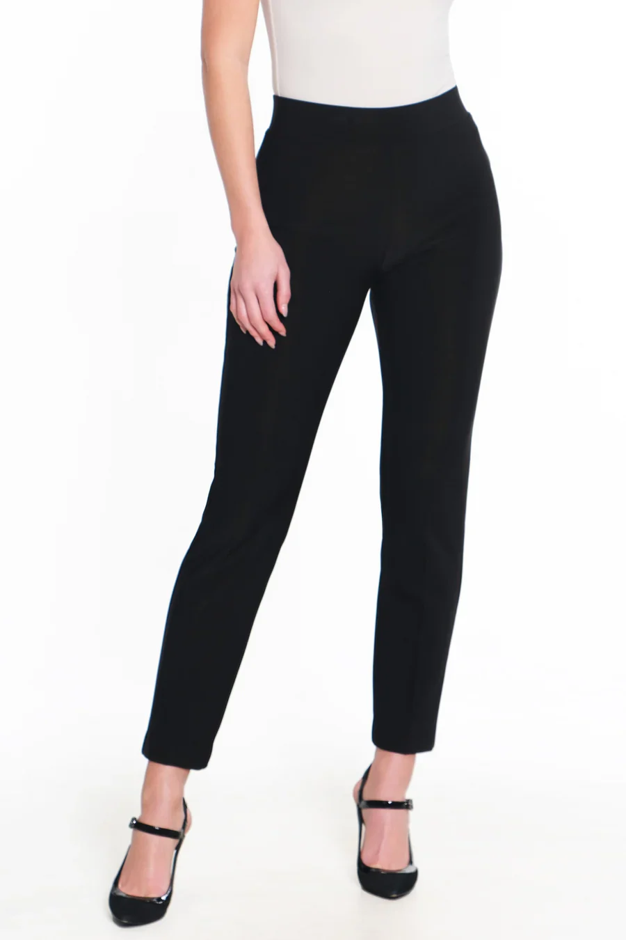 Ali Miles Knit Pull-On Back Slits Pants (Multiple Colors)(K14206PM) - Image 3