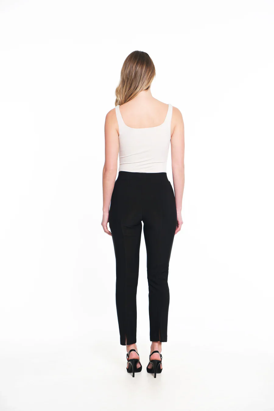 Ali Miles Knit Pull-On Back Slits Pants (Multiple Colors)(K14206PM) - Image 4