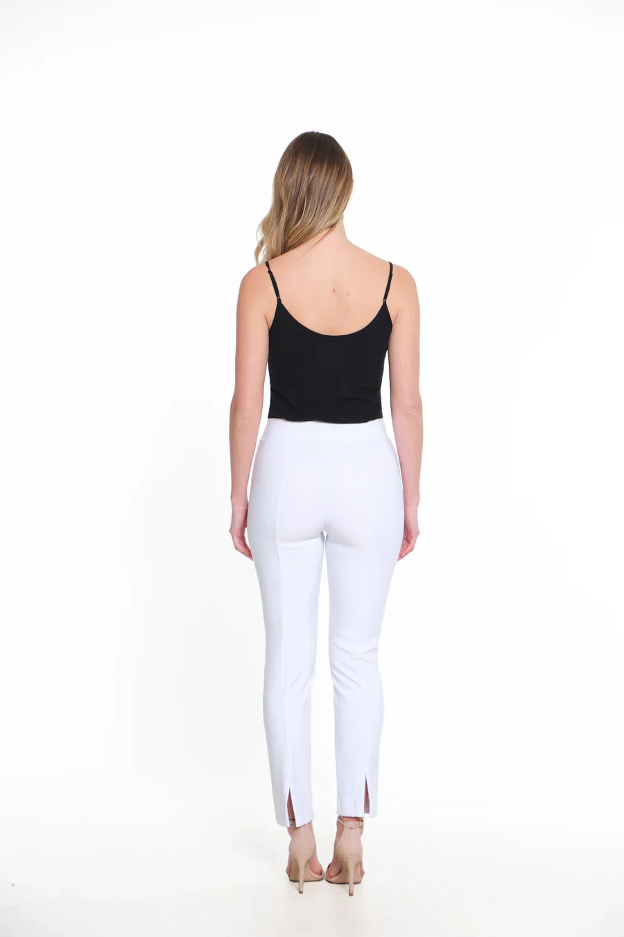 Ali Miles Knit Pull-On Back Slits Pants (Multiple Colors)(K14206PM) - Image 6