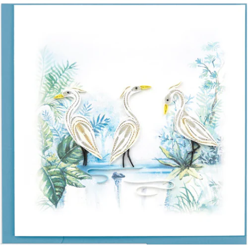 Three Herons Quilling Card (BL1363) - Image 2