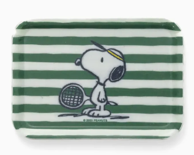 Three Potato Four Snoopy Tennis Vintage Style Tray