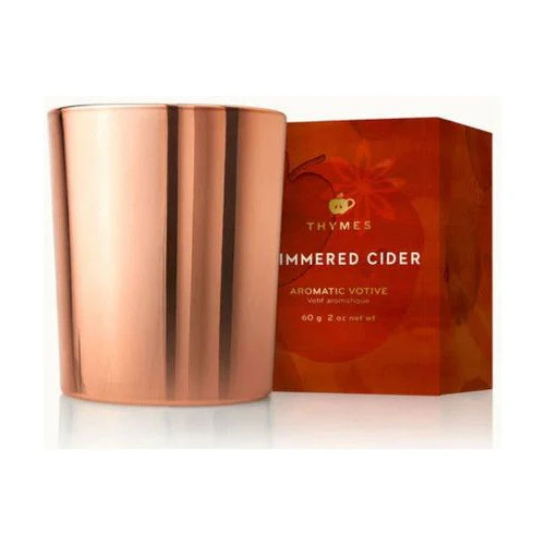 Thymes Simmered Cider Metallic Votive 2 oz - Image 2