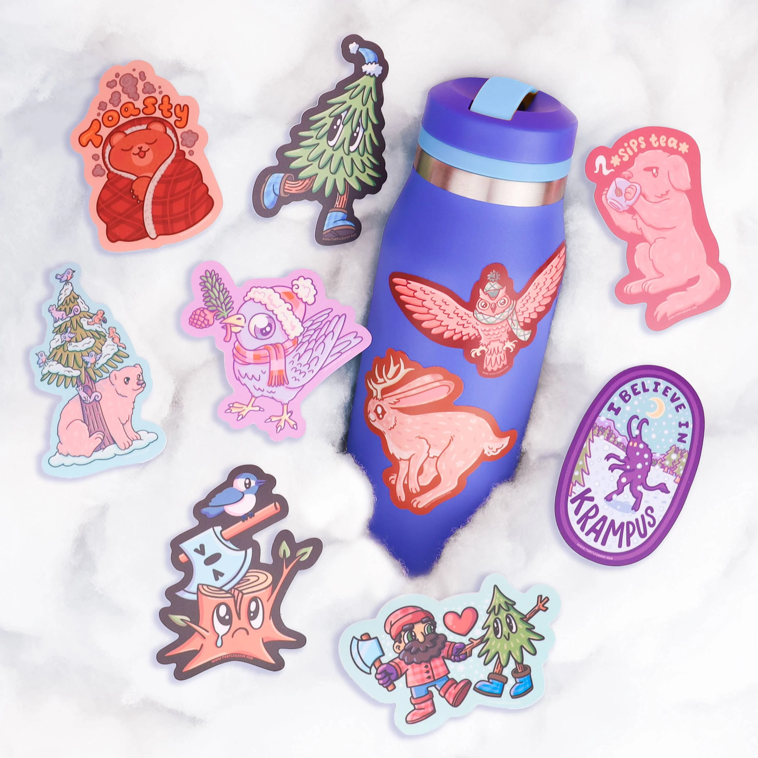 Toasty Bear Vinyl Sticker - Image 2