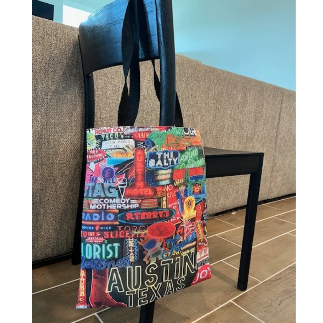 Tote Bag - Austin Neon -  Tote Bag - Image 3