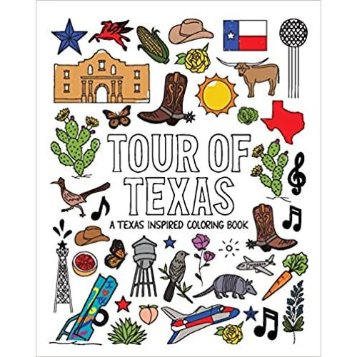 Tour of Texas:Texas Inspired Coloring Book (9781892588388) - Image 2