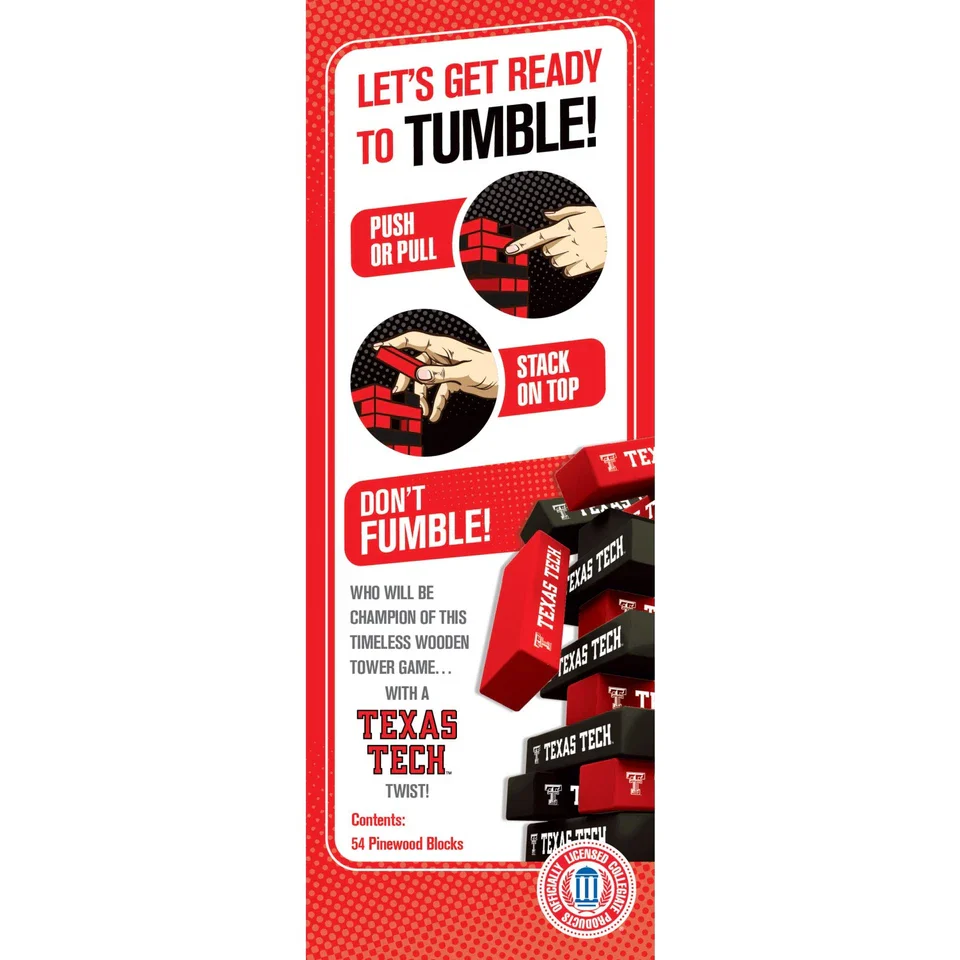 Texas Tech Tumble Tower Game (TTU3260) - Image 3