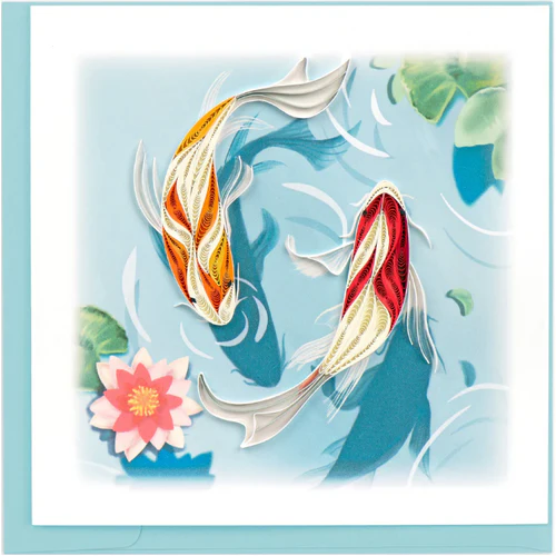 Two Koi Fish Quilling Card - Image 2