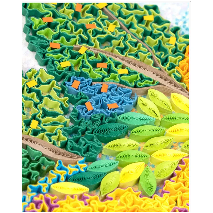 Quilling Card Two Women by the Shore, Mediterranean (AS0002) - Image 3