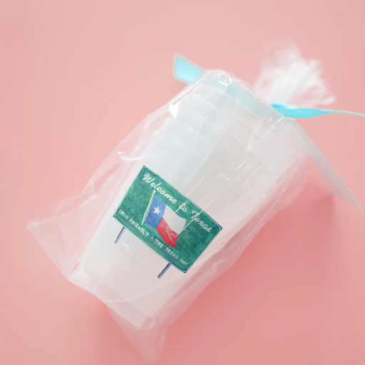 Taylor Paladino Welcome To Texas  Frosted Plastic drink Cups | Set of 6 - Image 3