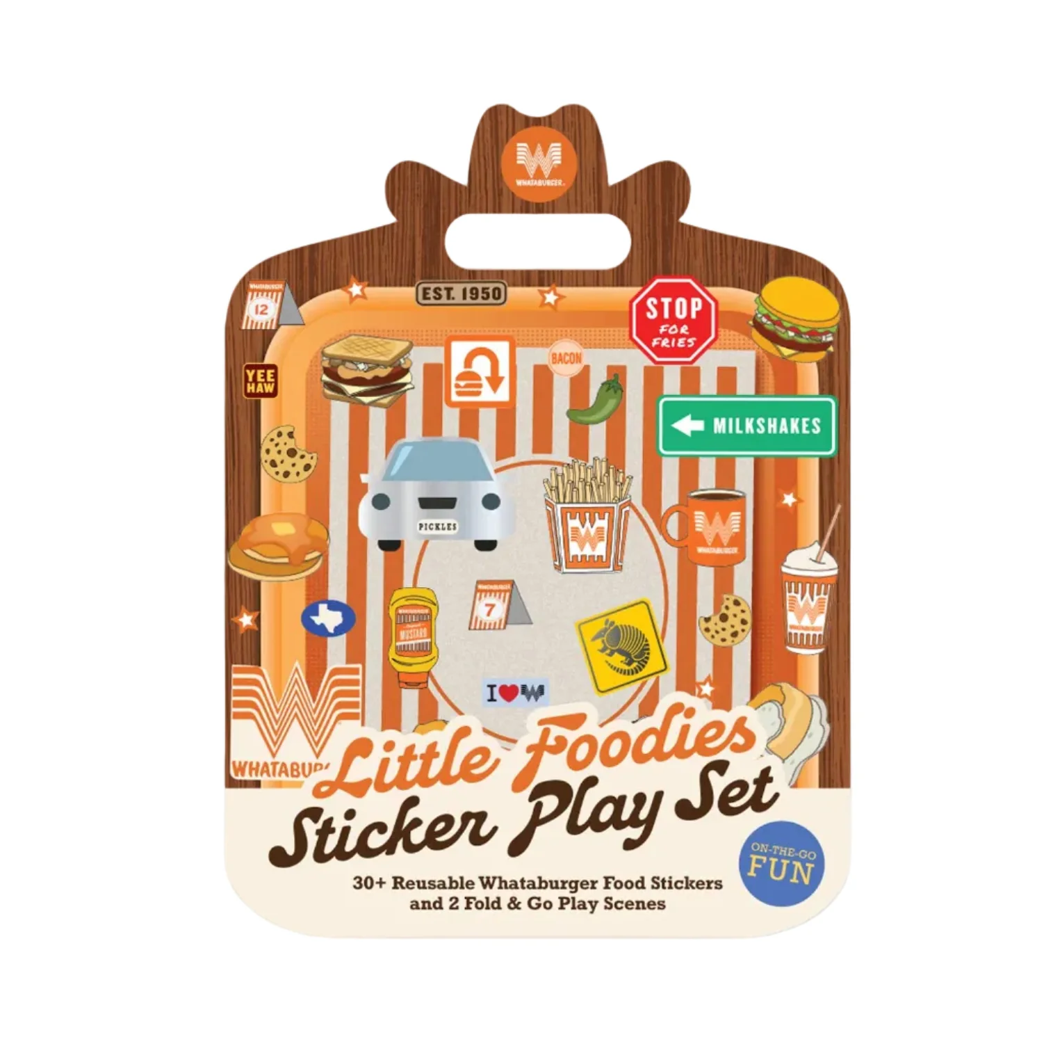 Whataburger Little Foodies Reusable Sticker Play Set (Texas)