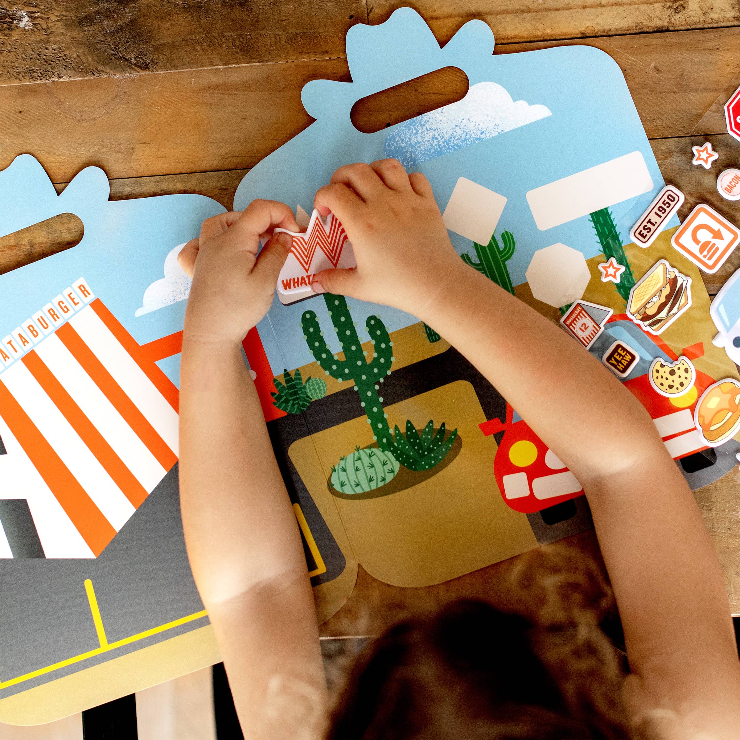 Whataburger Little Foodies Reusable Sticker Play Set (Texas) - Image 2