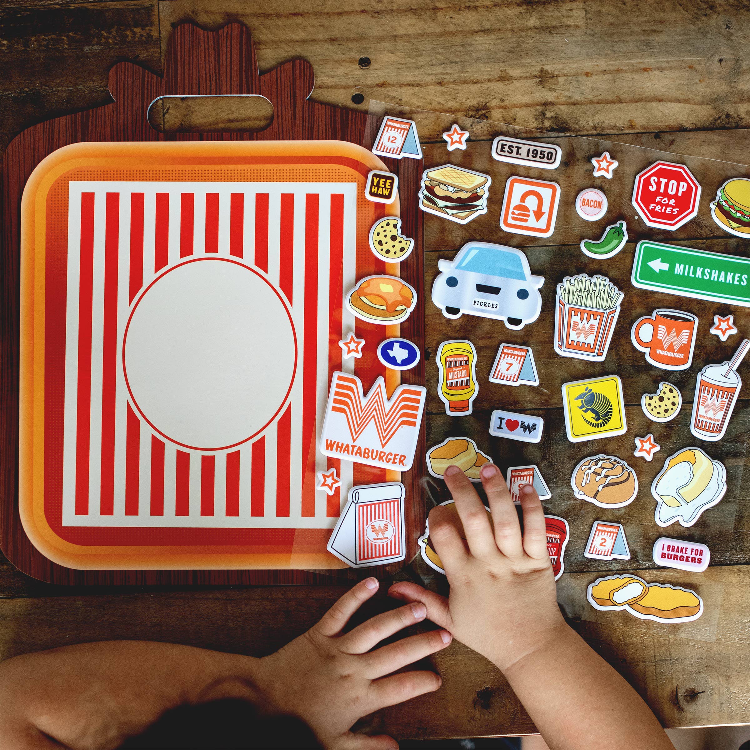 Whataburger Little Foodies Reusable Sticker Play Set (Texas) - Image 5