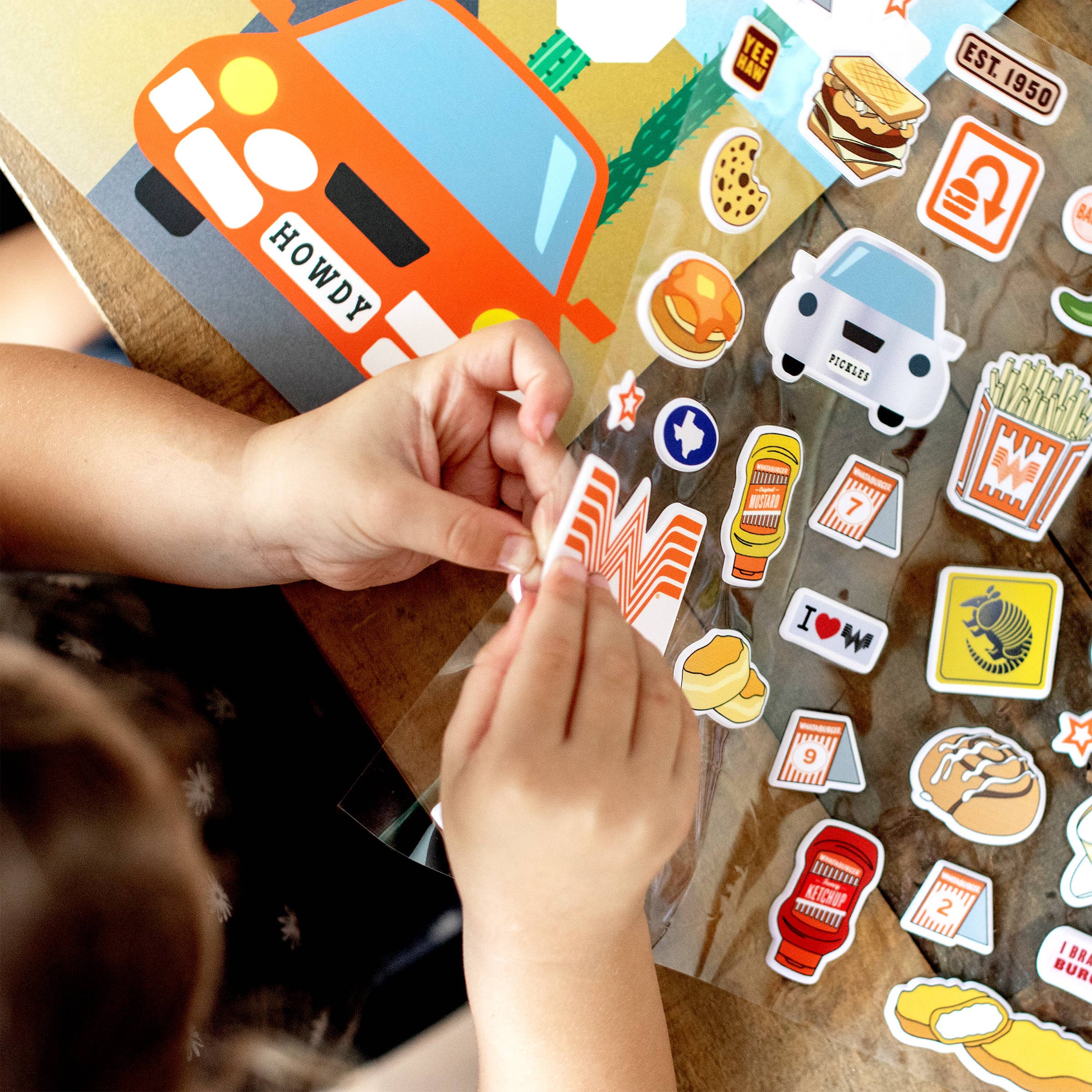 Whataburger Little Foodies Reusable Sticker Play Set (Texas) - Image 6