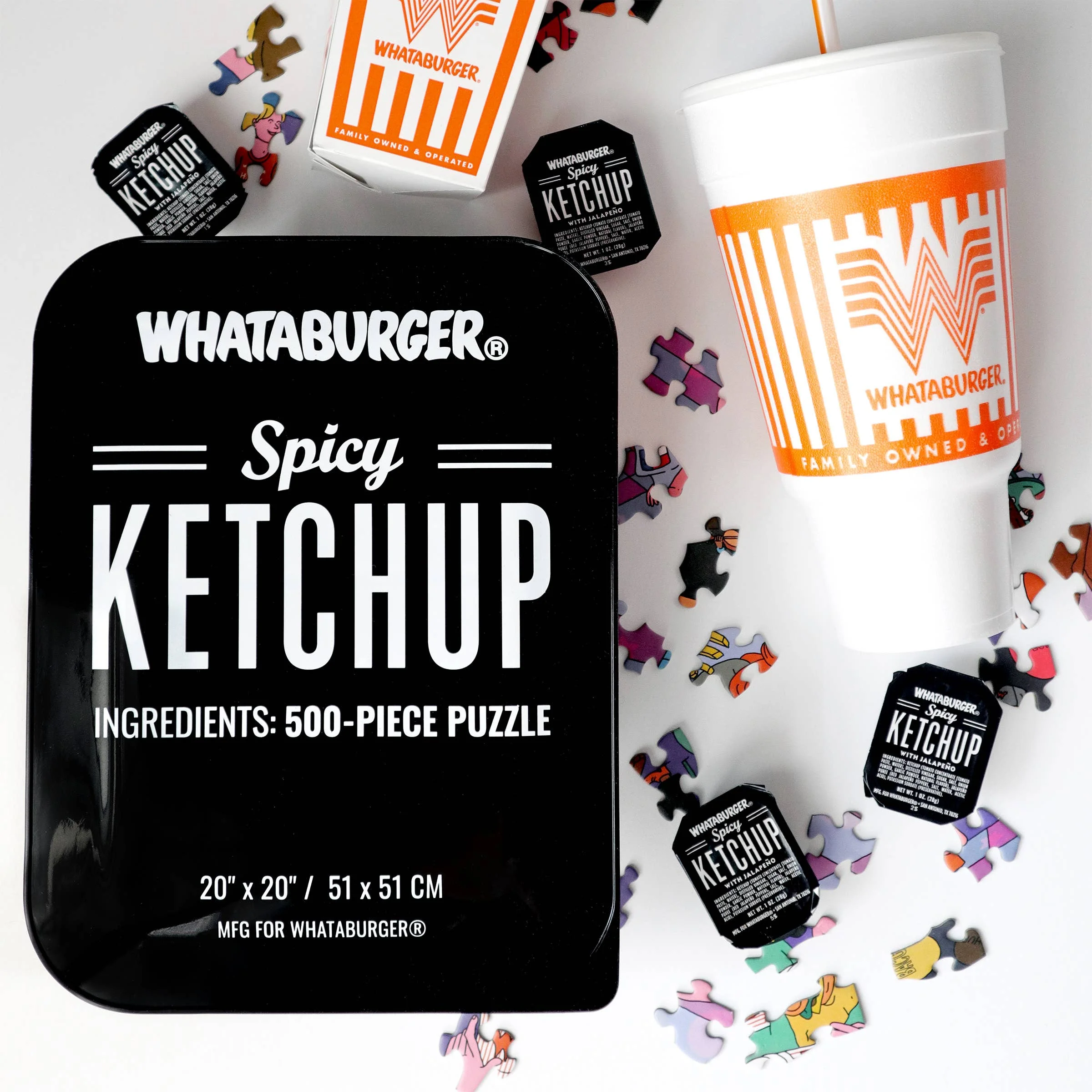 Whataburger Spicy Ketchup Puzzle: 500-Piece Puzzle - Image 3