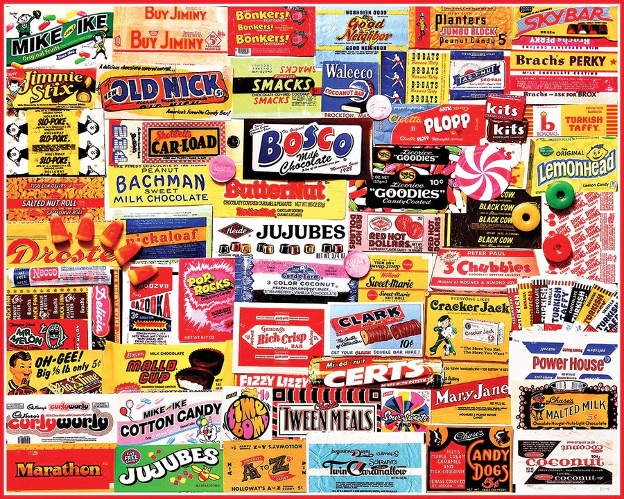 White Mountain Candy Wrappers Puzzle (1000 Piece)