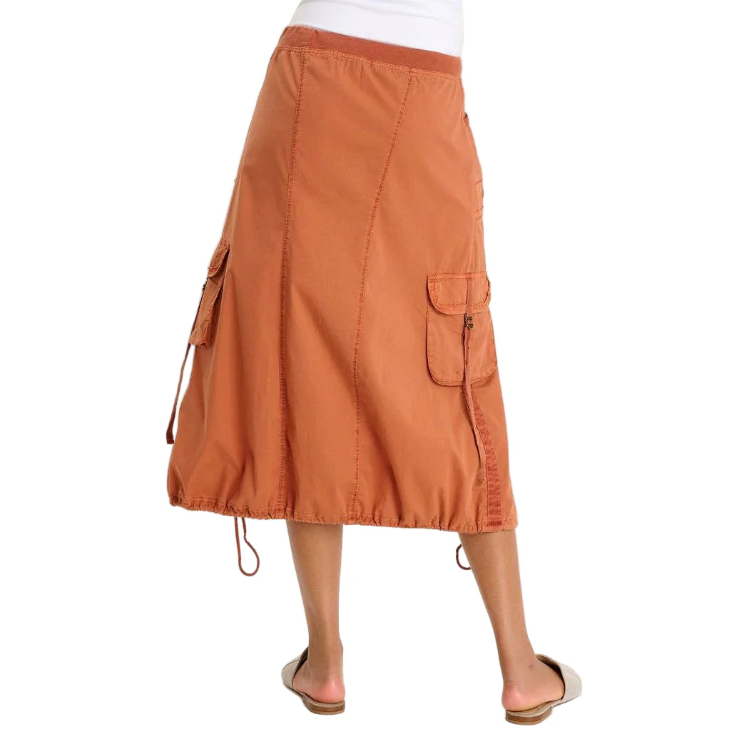 XCVI Castalina Poplin Cinchable Hem Drawstring Waist Skirt (ORLE) - Image 2